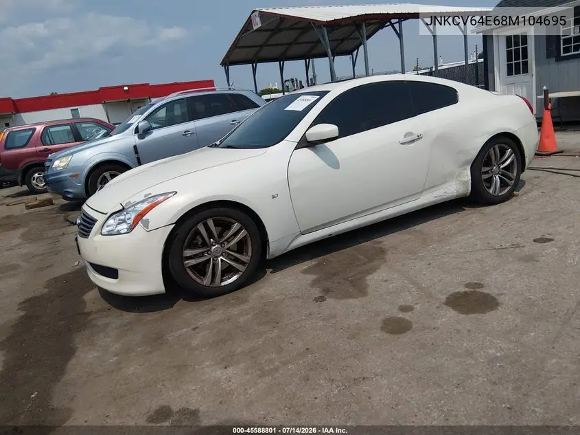 2008 Infiniti G37 Journey VIN: JNKCV64E68M104695 Lot: 45588801