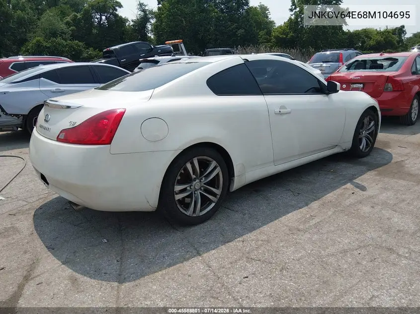 2008 Infiniti G37 Journey VIN: JNKCV64E68M104695 Lot: 45588801