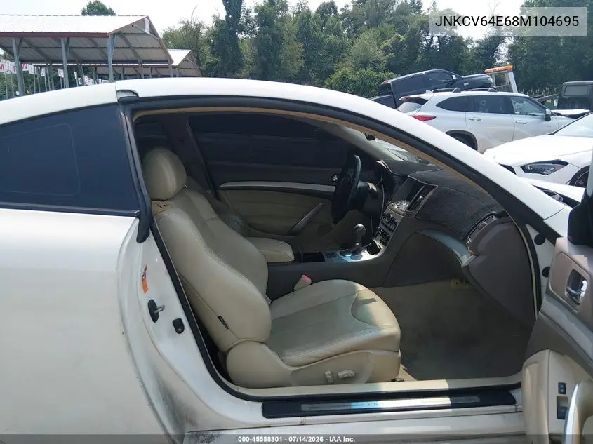 2008 Infiniti G37 Journey VIN: JNKCV64E68M104695 Lot: 45588801