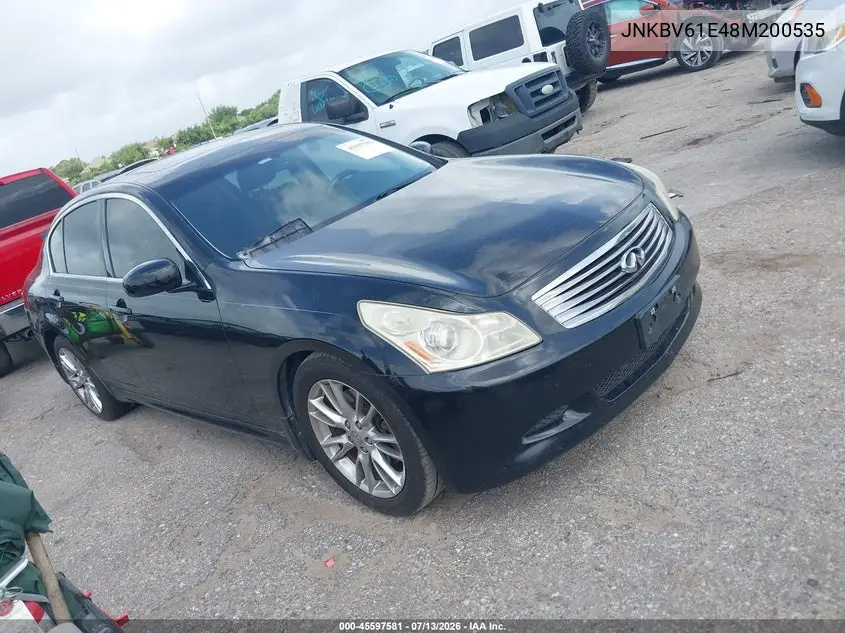 2008 Infiniti G35 Journey VIN: JNKBV61E48M200535 Lot: 45597581