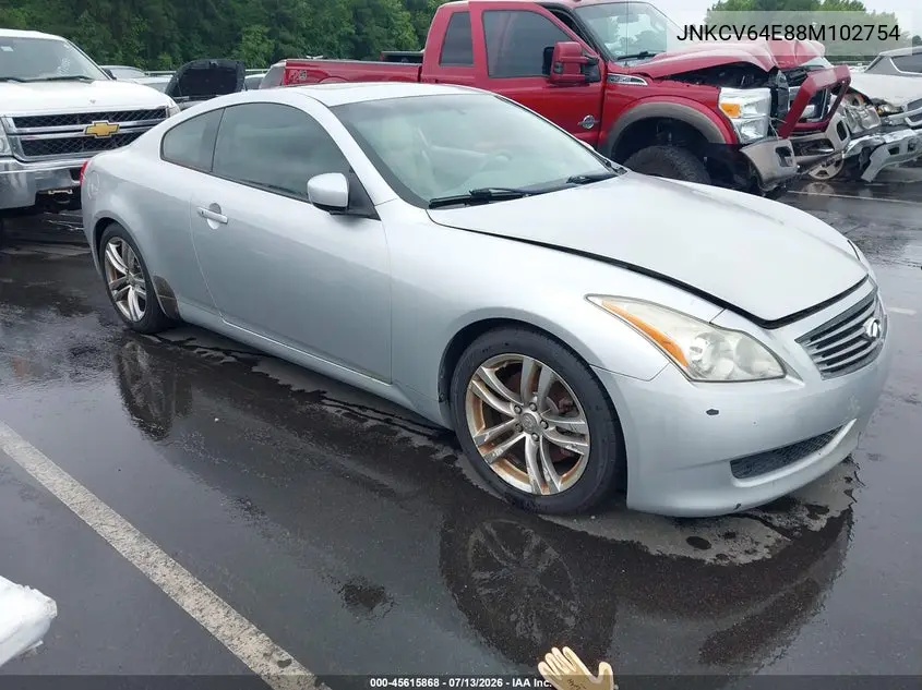 2008 Infiniti G37 Journey VIN: JNKCV64E88M102754 Lot: 45615868
