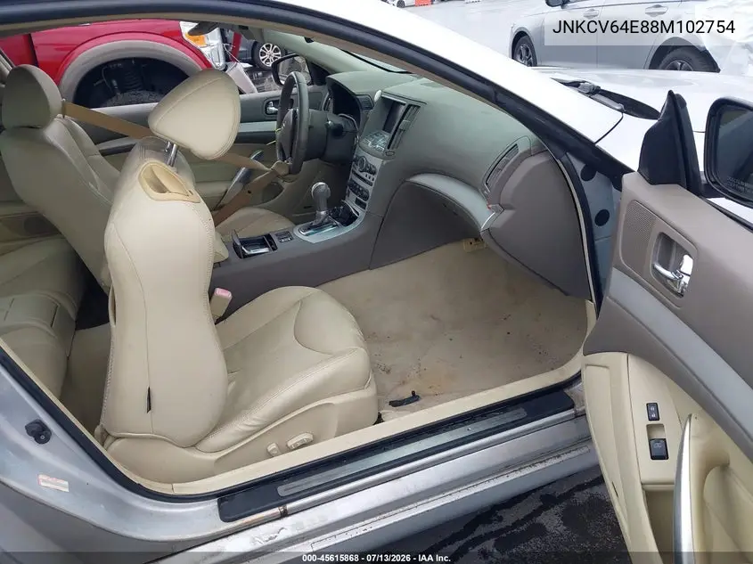 2008 Infiniti G37 Journey VIN: JNKCV64E88M102754 Lot: 45615868