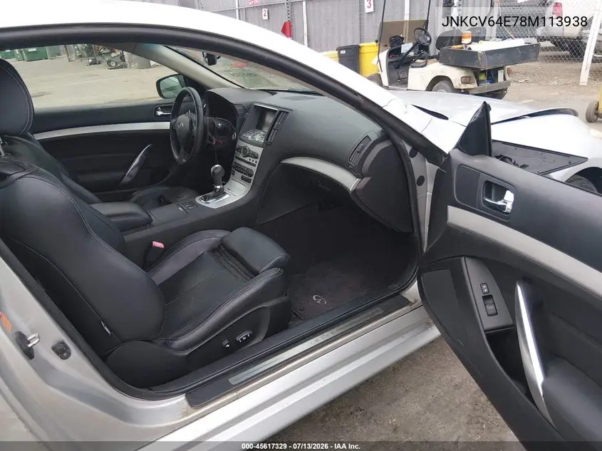 2008 Infiniti G37 Journey VIN: JNKCV64E78M113938 Lot: 45617329