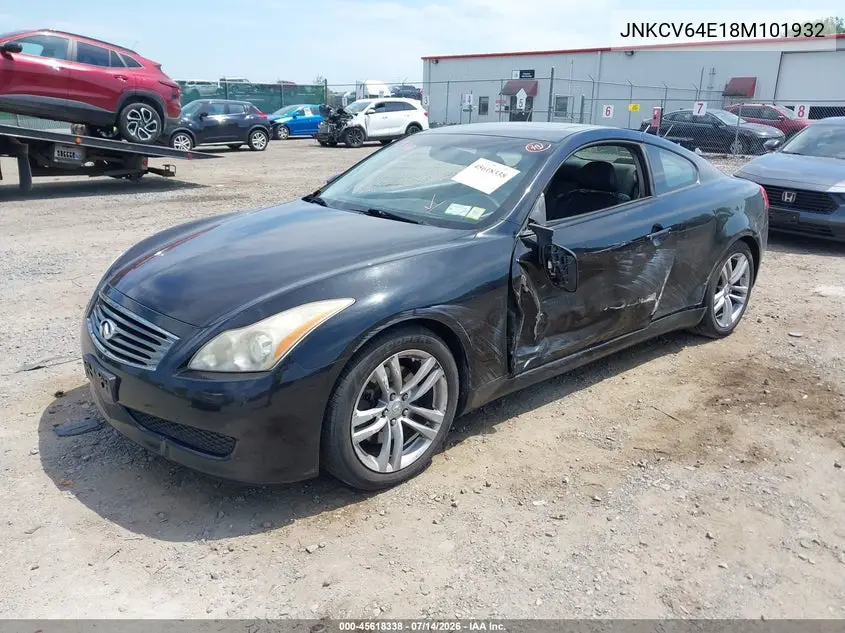 2008 Infiniti G37 Journey VIN: JNKCV64E18M101932 Lot: 45618338