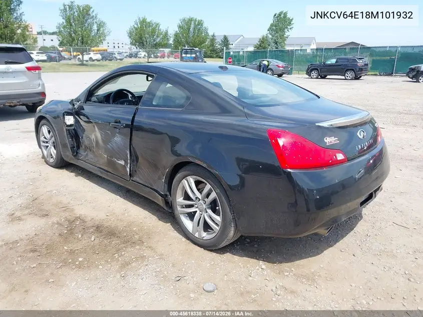 2008 Infiniti G37 Journey VIN: JNKCV64E18M101932 Lot: 45618338