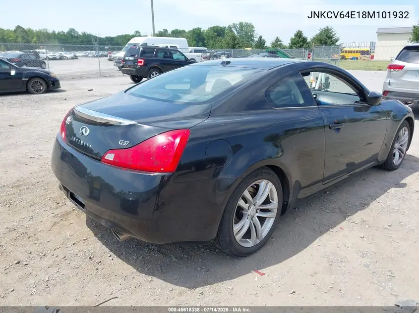 2008 Infiniti G37 Journey VIN: JNKCV64E18M101932 Lot: 45618338