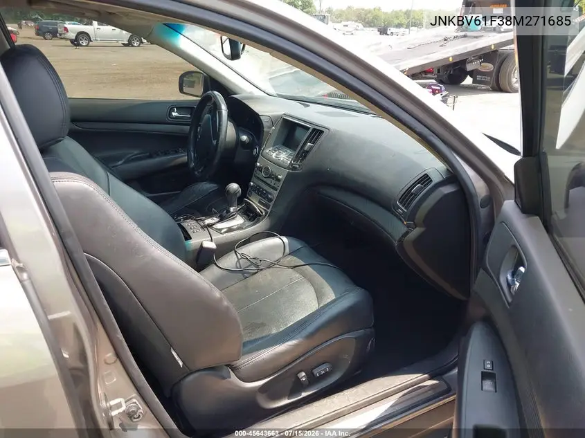 2008 Infiniti G35X VIN: JNKBV61F38M271685 Lot: 45643663