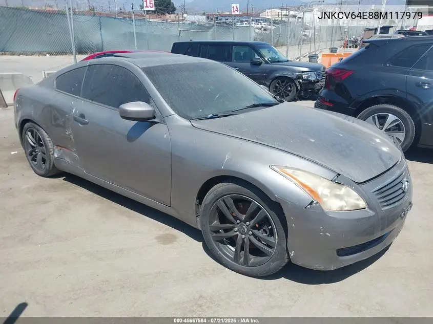 2008 Infiniti G37 Journey VIN: JNKCV64E88M117979 Lot: 45667584