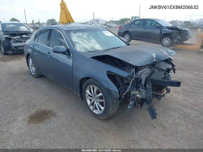 2008 Infiniti G35 Journey VIN: JNKBV61EX8M206632 Lot: 45667588