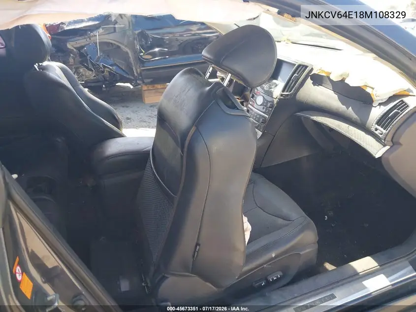 2008 Infiniti G37 Journey VIN: JNKCV64E18M108329 Lot: 45673351