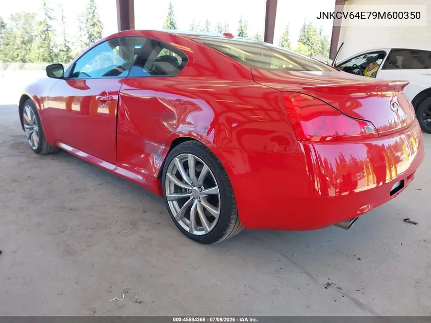 2009 Infiniti G37 Sport VIN: JNKCV64E79M600350 Lot: 45584368
