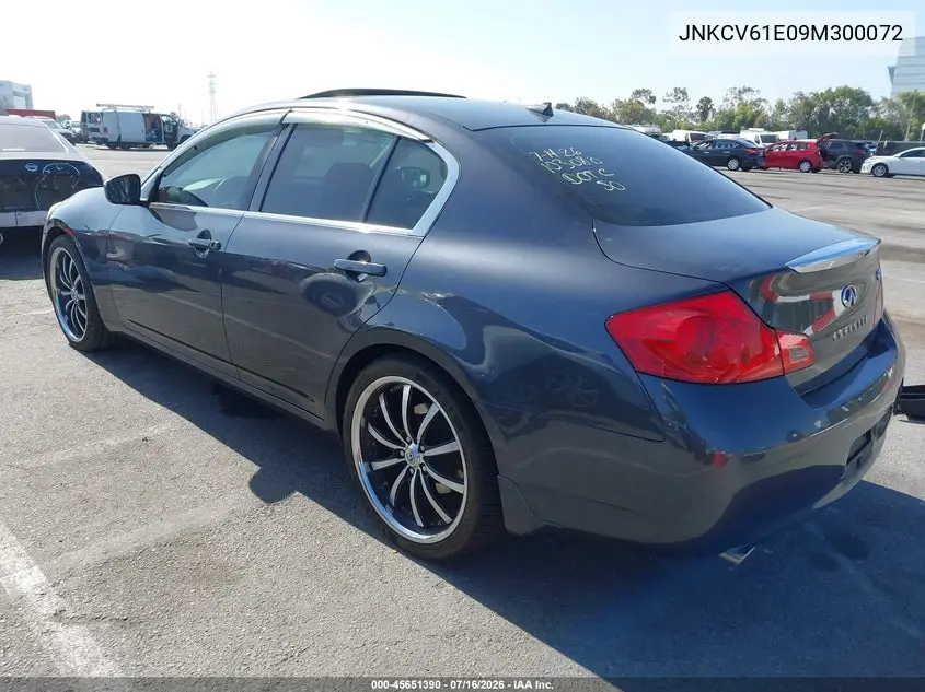 2009 Infiniti G37 Journey VIN: JNKCV61E09M300072 Lot: 45651390
