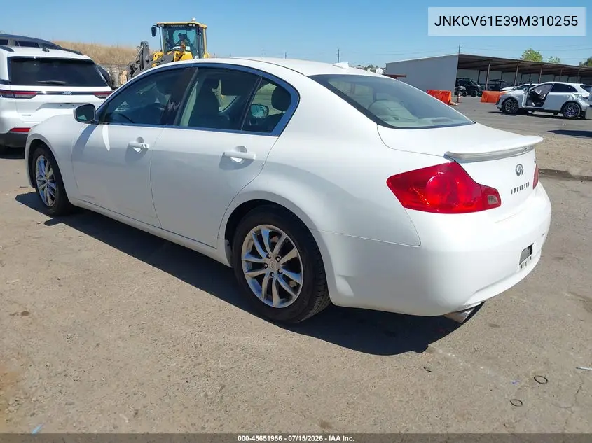 2009 Infiniti G37 Journey VIN: JNKCV61E39M310255 Lot: 45651956