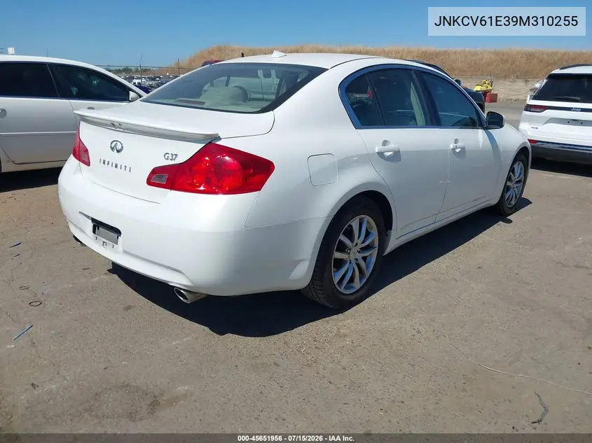 2009 Infiniti G37 Journey VIN: JNKCV61E39M310255 Lot: 45651956