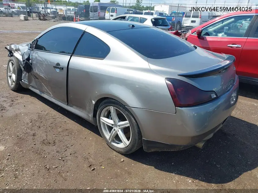 2009 Infiniti G37 Sport VIN: JNKCV64E59M604025 Lot: 45681834