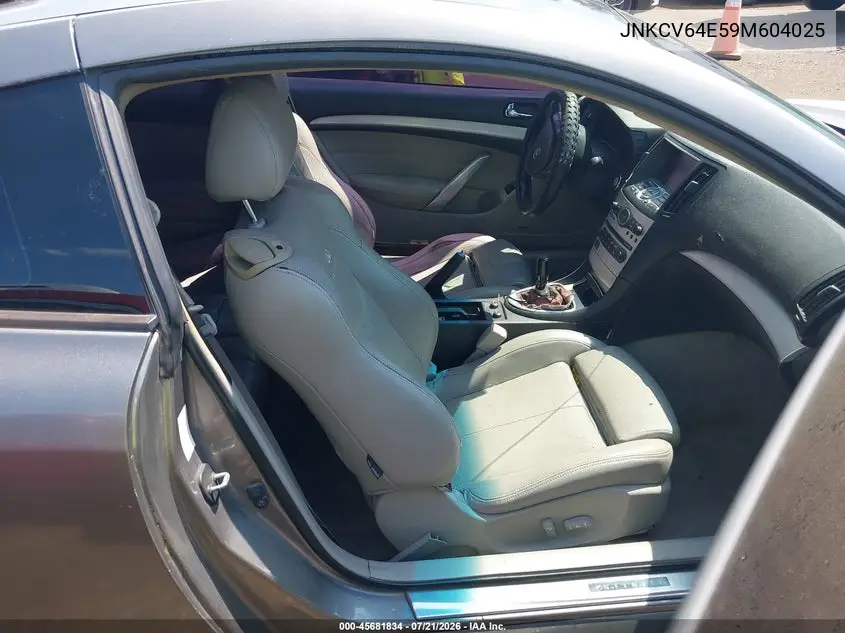 2009 Infiniti G37 Sport VIN: JNKCV64E59M604025 Lot: 45681834
