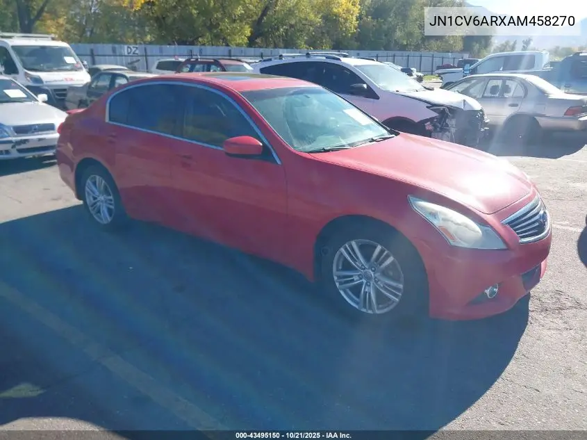 JN1CV6ARXAM458270 2010 Infiniti G37X