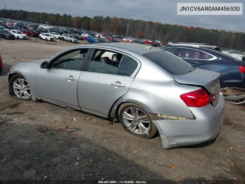 JN1CV6AR0AM456530 2010 Infiniti G37X