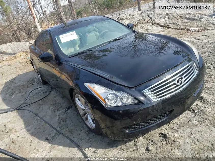 JN1CV6EK7AM104087 2010 Infiniti G37
