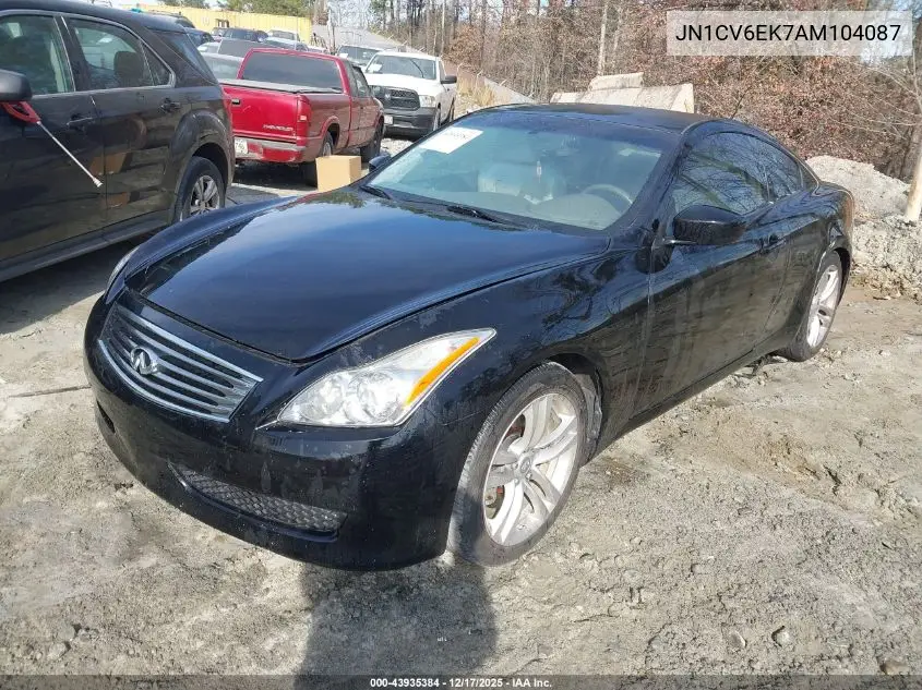 JN1CV6EK7AM104087 2010 Infiniti G37