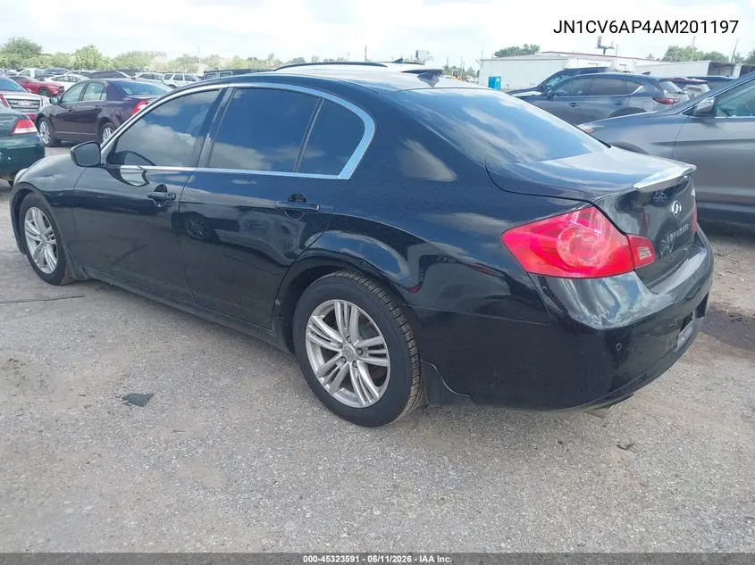 2010 Infiniti G37 Journey VIN: JN1CV6AP4AM201197 Lot: 45602864