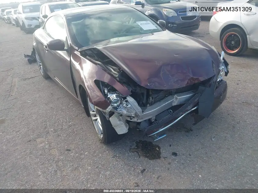 2010 Infiniti G37 VIN: JN1CV6FE5AM351309 Lot: 45336603