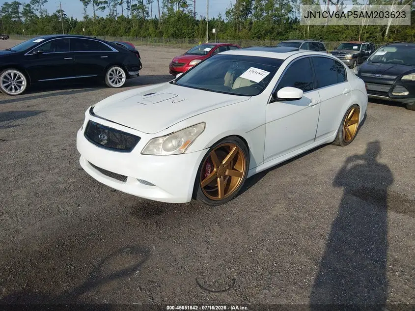 2010 Infiniti G37 Journey VIN: JN1CV6AP5AM203623 Lot: 45651842