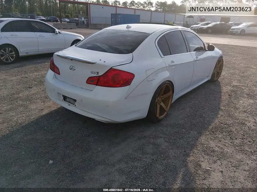 2010 Infiniti G37 Journey VIN: JN1CV6AP5AM203623 Lot: 45651842