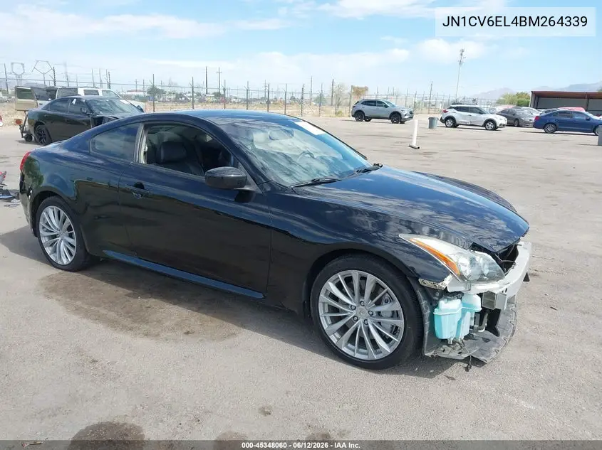 2011 Infiniti G37X VIN: JN1CV6EL4BM264339 Lot: 45348060