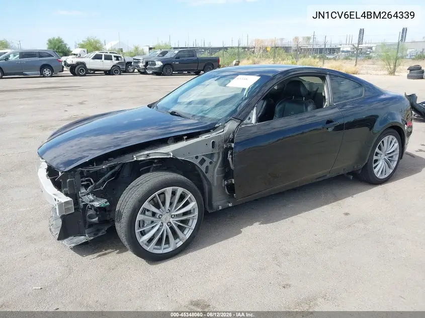 2011 Infiniti G37X VIN: JN1CV6EL4BM264339 Lot: 45348060