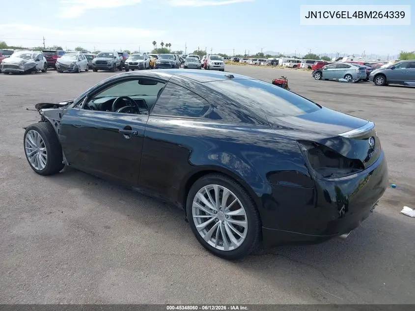 2011 Infiniti G37X VIN: JN1CV6EL4BM264339 Lot: 45348060