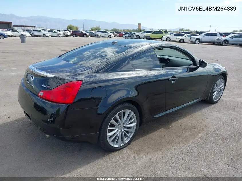 2011 Infiniti G37X VIN: JN1CV6EL4BM264339 Lot: 45348060