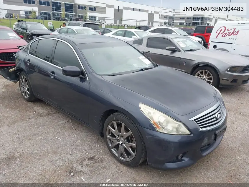 2011 Infiniti G37 Journey VIN: JN1CV6AP3BM304483 Lot: 45366364