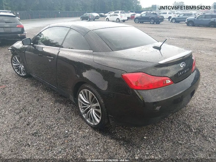 2011 Infiniti G37 VIN: JN1CV6FE1BM954243 Lot: 45549440