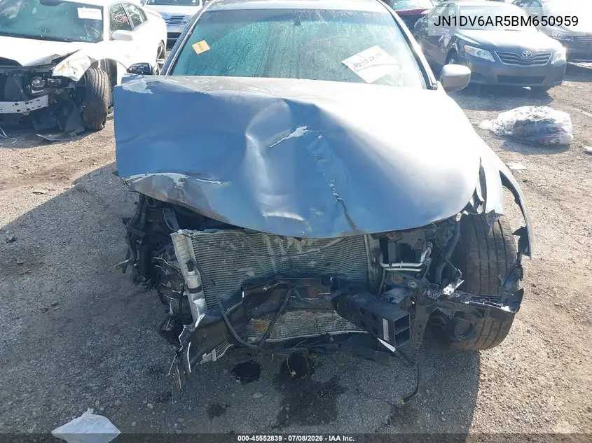 2011 Infiniti G25X VIN: JN1DV6AR5BM650959 Lot: 45552839