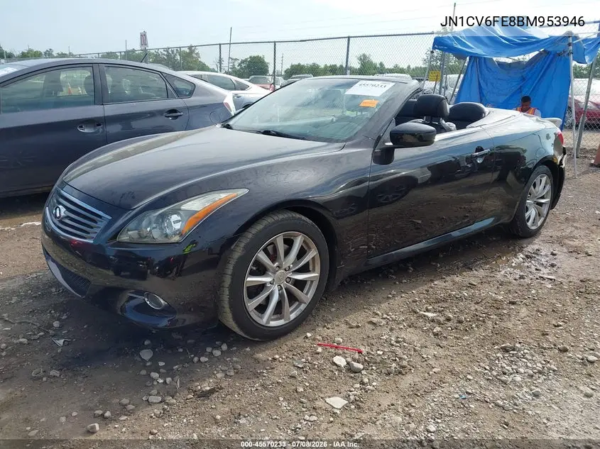 2011 Infiniti G37 VIN: JN1CV6FE8BM953946 Lot: 45570233