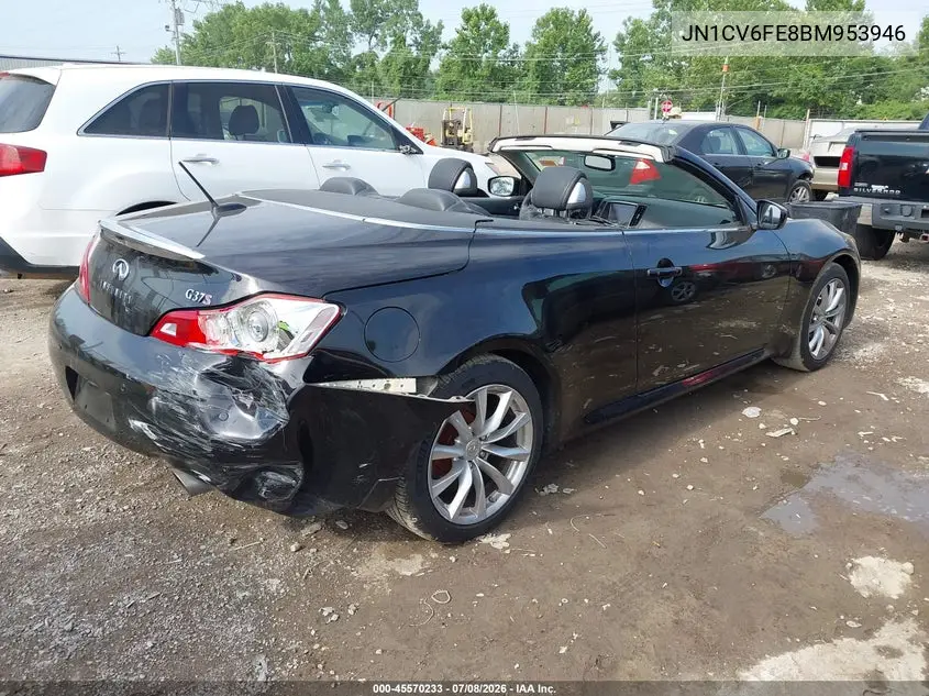 2011 Infiniti G37 VIN: JN1CV6FE8BM953946 Lot: 45570233