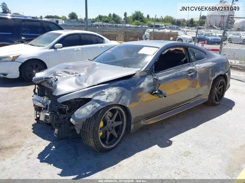 2011 Infiniti G37 Ipl VIN: JN1CV6EK6BM211049 Lot: 45596470