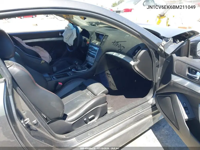2011 Infiniti G37 Ipl VIN: JN1CV6EK6BM211049 Lot: 45596470