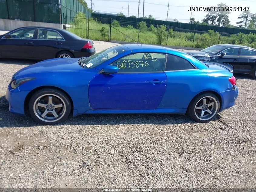 2011 Infiniti G37 VIN: JN1CV6FE5BM954147 Lot: 45660952