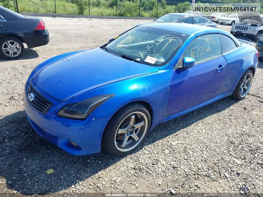 2011 Infiniti G37 VIN: JN1CV6FE5BM954147 Lot: 45660952