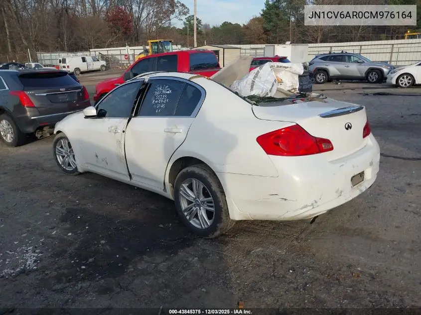 JN1CV6AR0CM976164 2012 Infiniti G37X