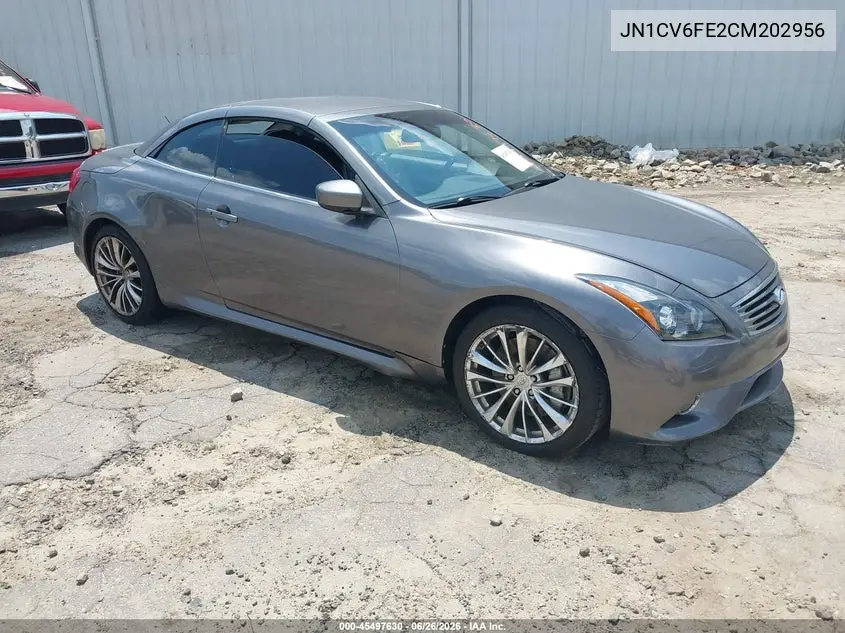 2012 Infiniti G37 VIN: JN1CV6FE2CM202956 Lot: 45497630