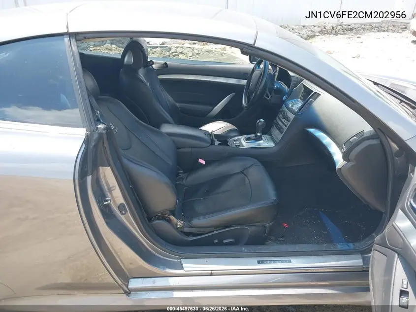 2012 Infiniti G37 VIN: JN1CV6FE2CM202956 Lot: 45497630