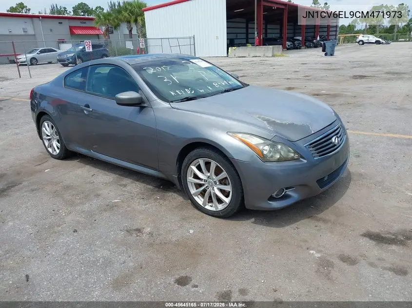 2012 Infiniti G37X VIN: JN1CV6EL9CM471973 Lot: 45645165
