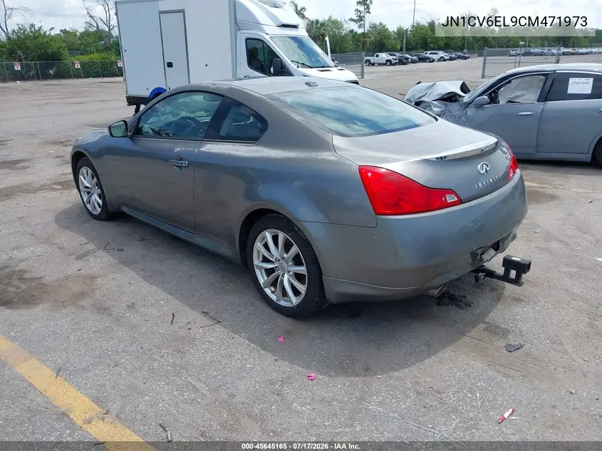 2012 Infiniti G37X VIN: JN1CV6EL9CM471973 Lot: 45645165