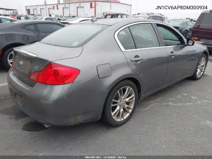 JN1CV6AP8DM300934 2013 Infiniti G37 Journey