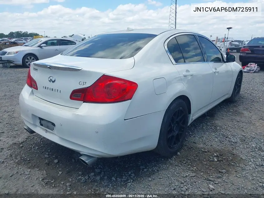 2013 Infiniti G37 Journey VIN: JN1CV6AP6DM725911 Lot: 45354809