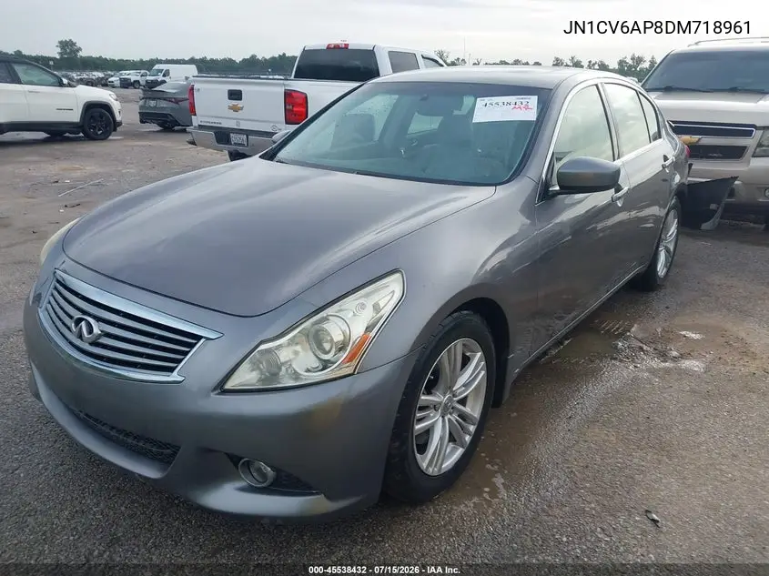 2013 Infiniti G37 Journey VIN: JN1CV6AP8DM718961 Lot: 45538432