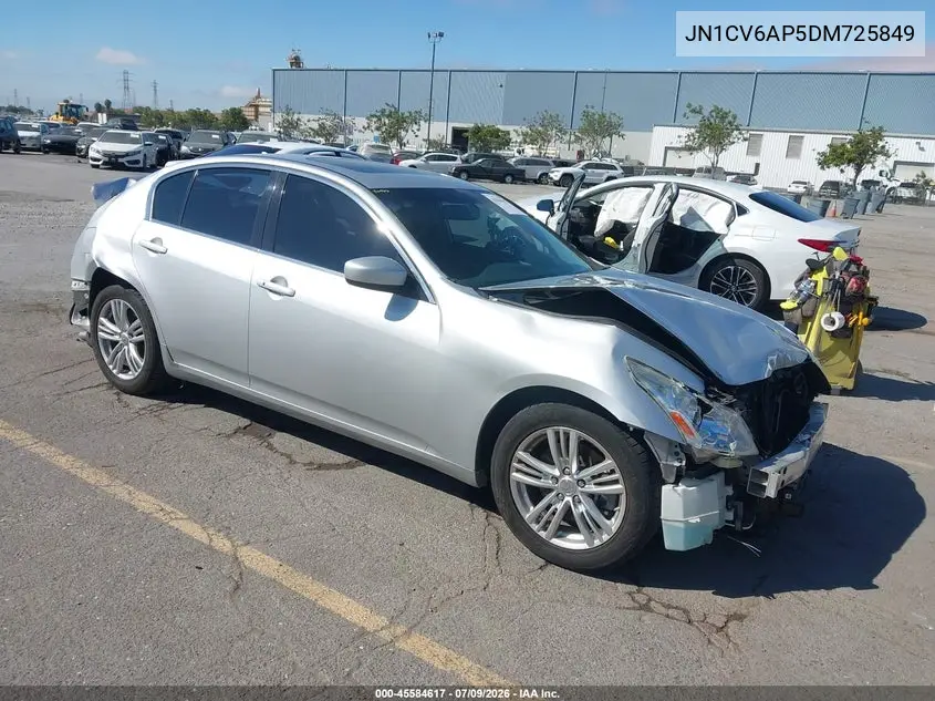 2013 Infiniti G37 Journey VIN: JN1CV6AP5DM725849 Lot: 45584617